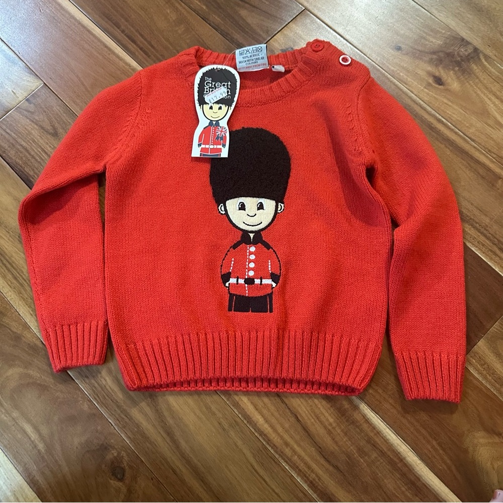 NWT The Great British Collection Guard Jumper/Sweater. Size 1-2 years.